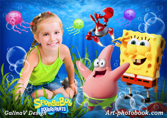 Коллажи Sponge Bob - Губка Боб 3D