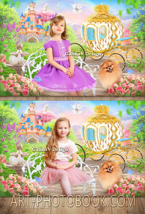 Коллаж Маленькая принцесса (2)